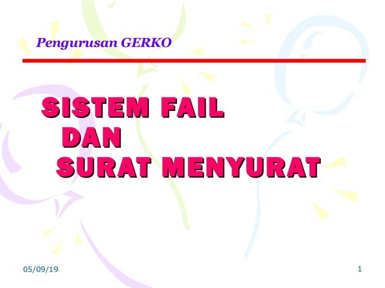 Maksud Rujukan Fail Surat
