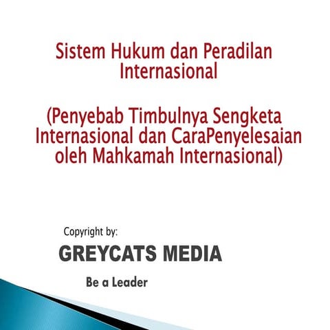 Sistem hukum dan peradilan internasional