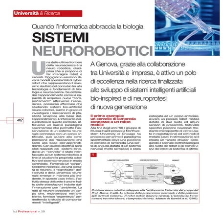 Sistemi Neurorobotici - WWW.OLOSCIENCE.COM