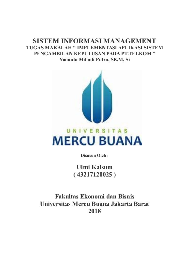 S Istem Informasi Management Implementasi Aplikasi Sistem Pengambil