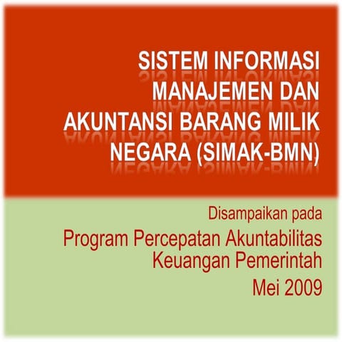 Sistem informasi manajemen dan akuntansi bmn