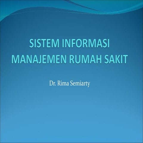 Sistem informasi manajemen rumah sakit