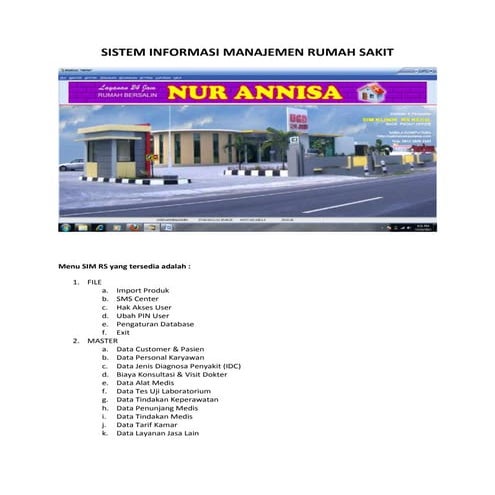 Sistem Informasi Manajemen Sumah Sakit | SabilaKomputama.Net | 085647186616  ...