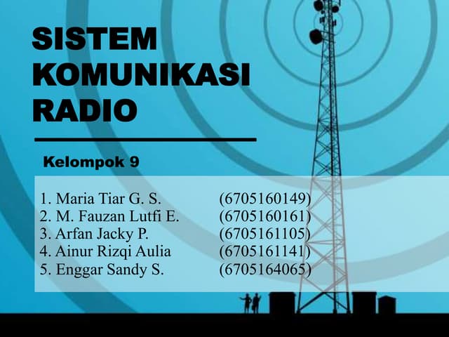 Sistem komunikasi radio