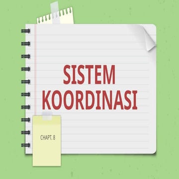 PPT MATERI SISTEM KOORDINASI PADA MANUSIA | PPTX