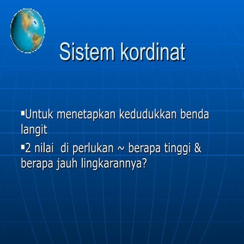 Sistem Kordinat
