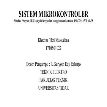 Program Baskom avr sederhana | PPTX