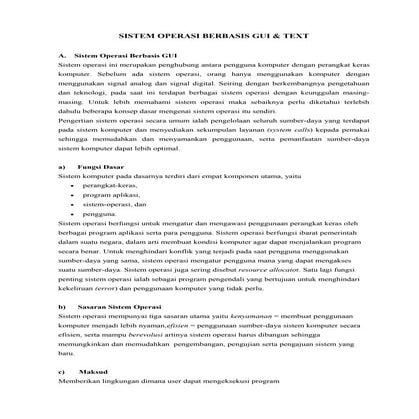 Sistem operasi berbasis gui | DOC