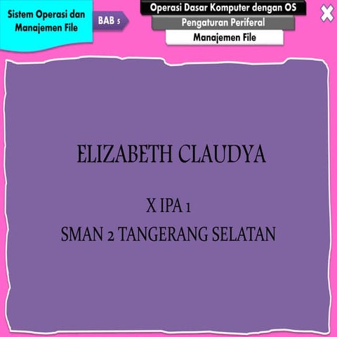 Sistem operasi dan manajemen file