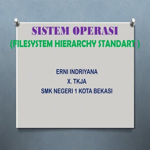 FHS ( filesystem hierarchy standart )