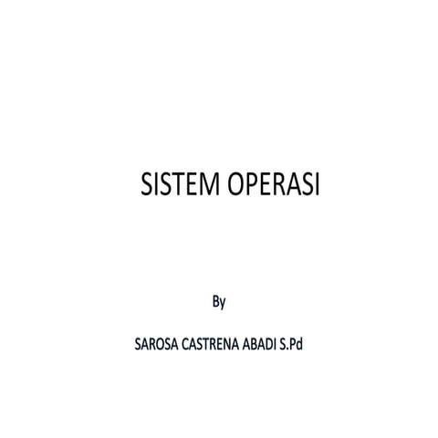 Sistem operasi | PPT