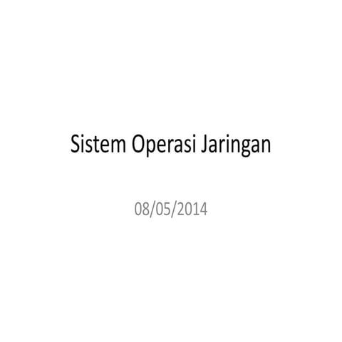 Sistem operasi jaringan