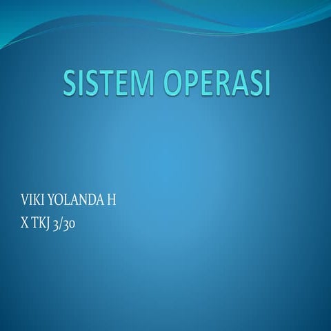 Sistem operasi misi 3