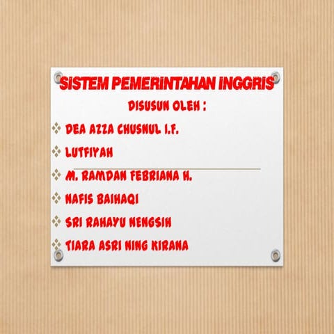 Sistem pemerintahan inggris