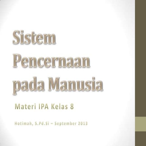 Sistem pencernaan makanan