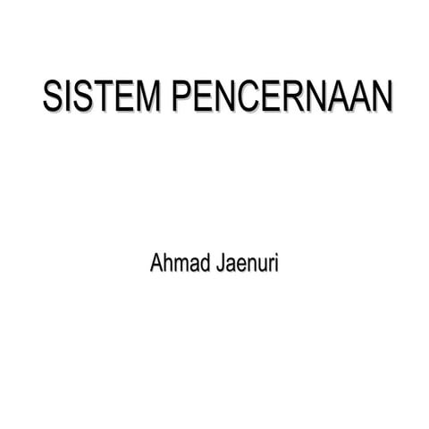 sistem pencernaan