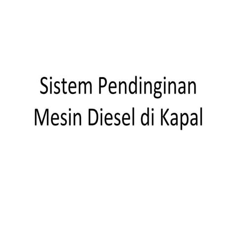 Sistem pendinginan