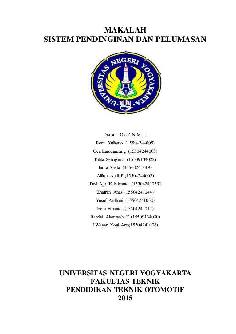 Sistem Pendingin Dan Pelumasan Fix