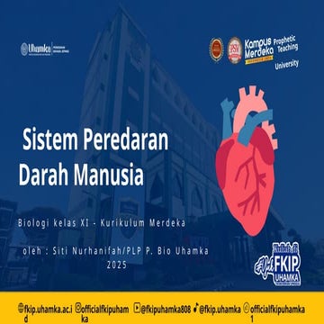 Sistem Peredaran Darah Manusia dan komponen darah XI.pptx