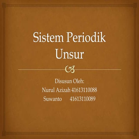 Sistem periodik unsur
