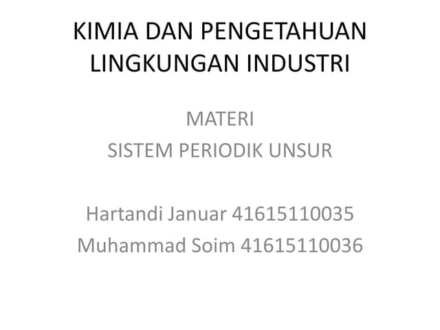 Sistem periodik unsur