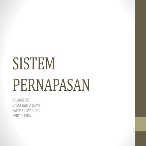 Sistem pernapasan