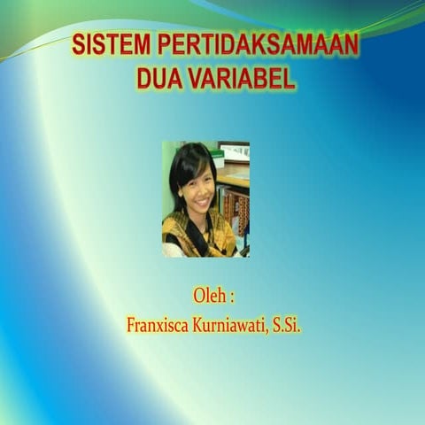 Sistem Pertidaksamaan Dua Variabel