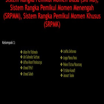 Sistem rangka pemikul momen