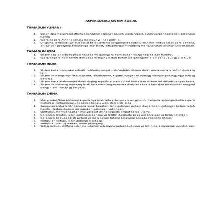 Sistem sosial masyarakat