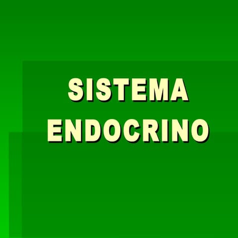 Sist. Endocrino