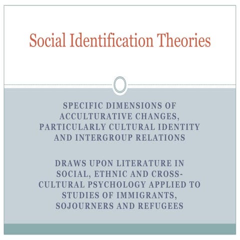 Social Identity Theory