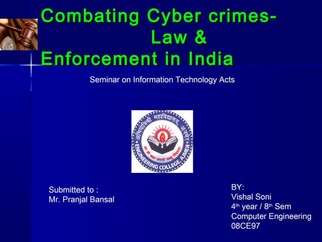 Cyber crime in India PPT .pptx