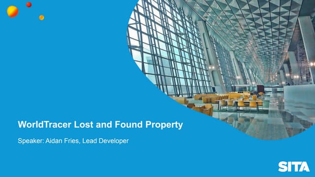 SITA WorldTracer -  Lost & Found Property