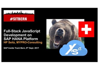 Full-Stack JavaScript Development on SAP HANA Platform