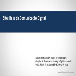 Produção de website