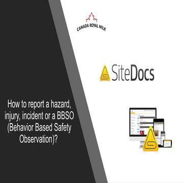 How to fill out a sitedocs form for incident management | PPTX