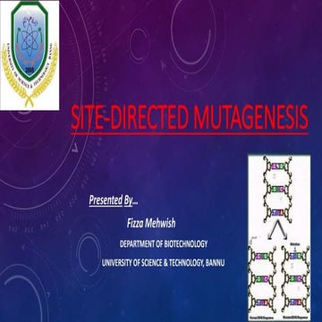 SITE-DIRECTED MUTAGENESIS.pptx