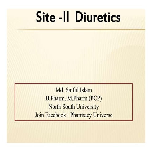 Site ii Diuretics