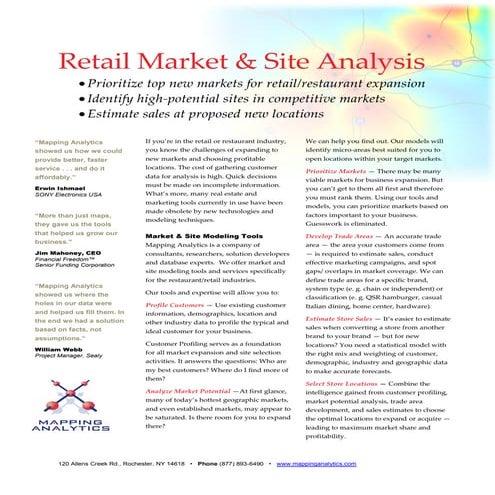 Site market-analysis