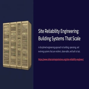 Site Reliability Engineering (SRE): From Fundamentals to Cloud-Native ...