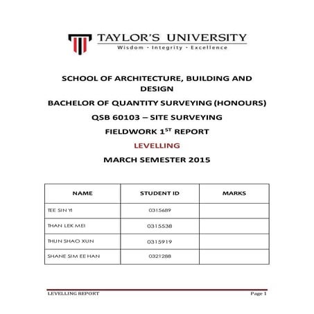 Site surveying-Leveling