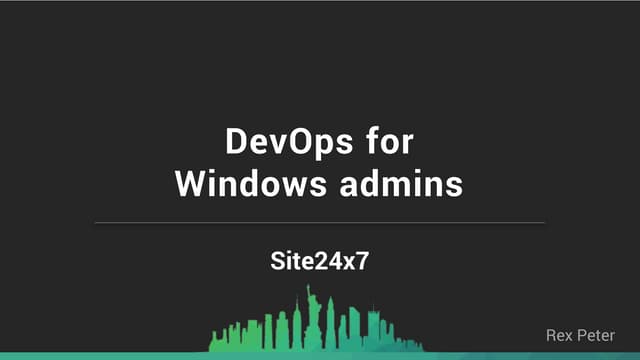 DevOps for Windows Admins 