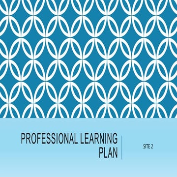 Professional Learning Plan - Site 2