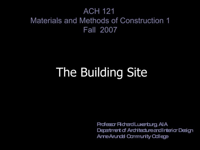 Site Analysis