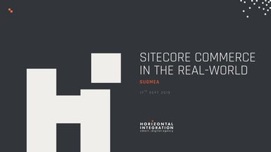 Sitecore commerce in real world by Sitecore MVP Brijesh Patel & Pratik Satiku...