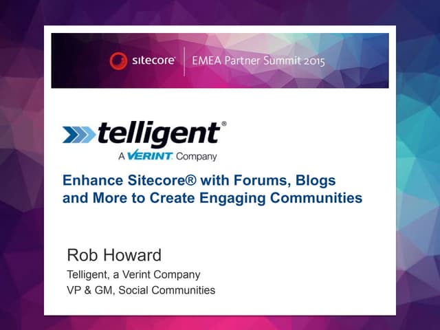 Telligent Sitecore EMEA Partner Summit 