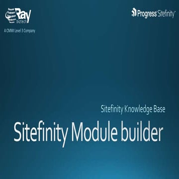 Sitefinity module builder
