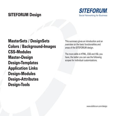 SITEFORUM Design Introduction