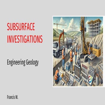 Geotechnical Engineering_Site Investigations