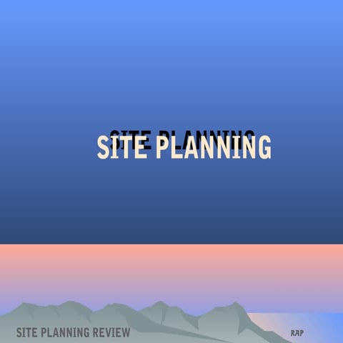 Site planning kevin lynch